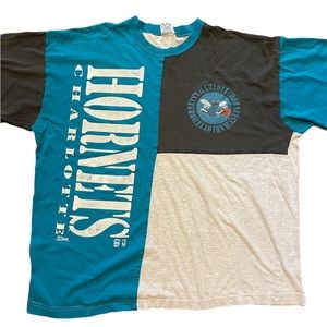 Vintage 90s Charlotte Hornets NBA Salem Sportswear Shirt Size XL